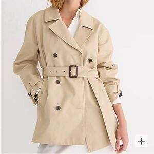J.Crew Short Trench Coat. Size XL. NWT.